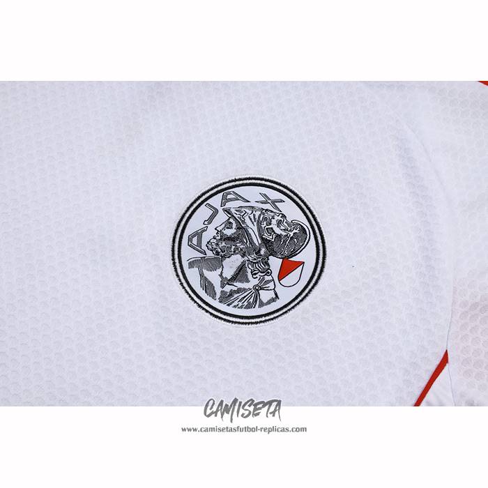 Chandal del Ajax 2025-2026 Manga Corta Blanco - Pantalon Corto